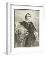 Rosa Bonheur, French Artist-Edouard Louis Dubufe-Framed Giclee Print