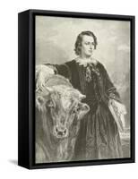 Rosa Bonheur, French Artist-Edouard Louis Dubufe-Framed Stretched Canvas