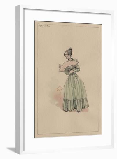 Rosa Dartle, C.1920s-Joseph Clayton Clarke-Framed Giclee Print