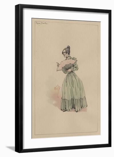 Rosa Dartle, C.1920s-Joseph Clayton Clarke-Framed Giclee Print