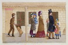 On the Station Platform, Addiscombe, 1883-Rosa Petherick-Laminated Giclee Print