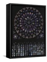 Rosace de Notre-Dame de Paris-null-Framed Stretched Canvas