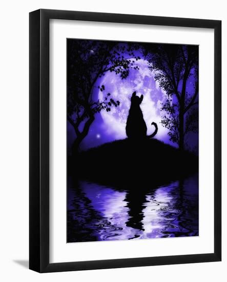 Rosalie's Moon-Julie Fain-Framed Art Print