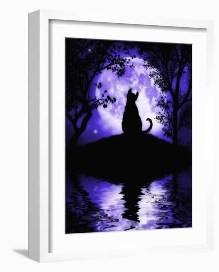 Rosalie's Moon-Julie Fain-Framed Art Print