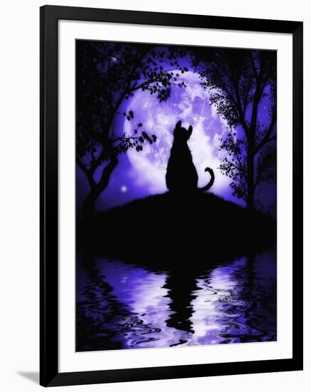 Rosalie's Moon-Julie Fain-Framed Art Print