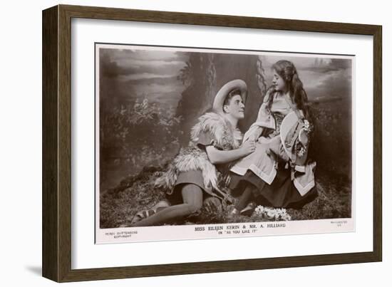 Rosalind and Orlando, 'As You Like It' Shakespeare-null-Framed Art Print