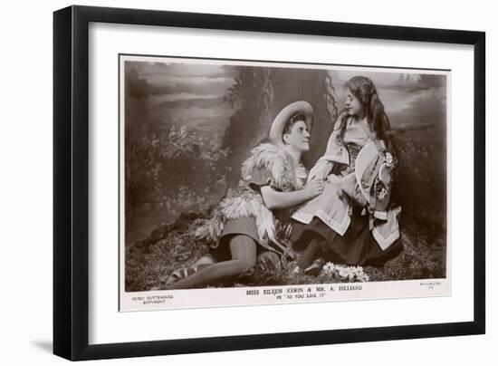 Rosalind and Orlando, 'As You Like It' Shakespeare-null-Framed Art Print