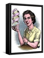 Rosalind Franklin, British Chemist-Bill Sanderson-Framed Stretched Canvas