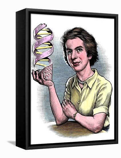 Rosalind Franklin, British Chemist-Bill Sanderson-Framed Stretched Canvas