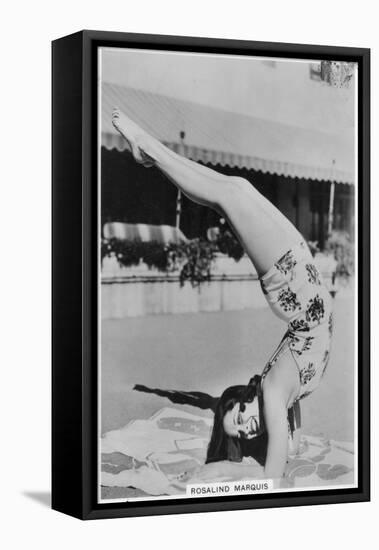 Rosalind Marquis, American Film Actress, 1938-null-Framed Stretched Canvas