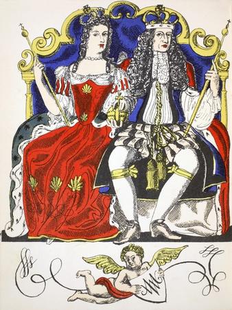William III and Mary II, King and Queen of Great Britain and Ireland from 1688, (1932)