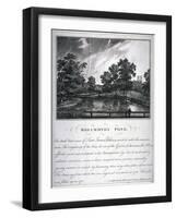 Rosamond's Pond, St James's Park, Westminster, London, 1791-John Thomas Smith-Framed Giclee Print