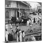 Rosario Street and Binondo Church as Seen from Pasig River, Manila, Philippines, 1899-Underwood & Underwood-Mounted Photographic Print