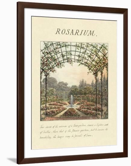 Rosarium, 1813-Humphry Repton-Framed Art Print