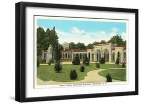 Rosary Portico, Franciscan Monastery-null-Framed Art Print