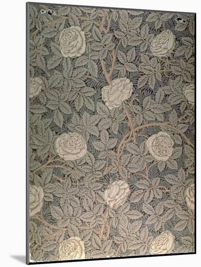 "Rose-90" Wallpaper Design-William Morris-Mounted Giclee Print