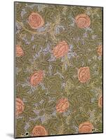 "Rose - 93" Wallpaper Design-William Morris-Mounted Giclee Print