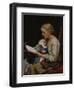 Rose and Bertha Gugger, 1883-Albert Anker-Framed Giclee Print