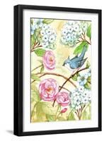 Rose and Bird Joy Each Day 2-Melinda Hipsher-Framed Giclee Print