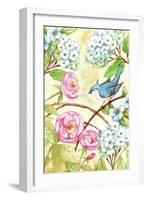 Rose and Bird Joy Each Day 2-Melinda Hipsher-Framed Giclee Print