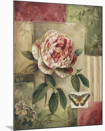 Rose and Butterfly-Lisa Audit-Mounted Art Print