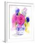 Rose and Cornflowers in Pitcher, 2017-John Keeling-Framed Giclee Print