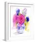 Rose and Cornflowers in Pitcher, 2017-John Keeling-Framed Giclee Print