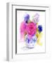 Rose and Cornflowers in Pitcher, 2017-John Keeling-Framed Giclee Print