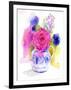 Rose and Cornflowers in Pitcher, 2017-John Keeling-Framed Giclee Print