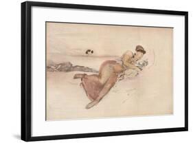 'Rose and Pink, The Mother's Siesta', c1875-James Abbott McNeill Whistler-Framed Giclee Print