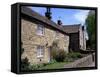 Rose and Plague Cottages, Eyam, Derbyshire, England, United Kingdom-Pearl Bucknall-Framed Stretched Canvas