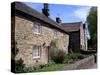 Rose and Plague Cottages, Eyam, Derbyshire, England, United Kingdom-Pearl Bucknall-Stretched Canvas