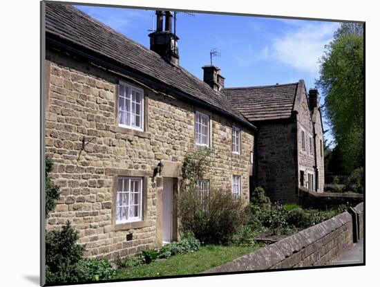 Rose and Plague Cottages, Eyam, Derbyshire, England, United Kingdom-Pearl Bucknall-Mounted Photographic Print