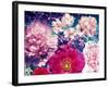 Rose and Red Blossoms in the Water-Alaya Gadeh-Framed Photographic Print