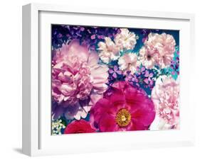 Rose and Red Blossoms in the Water-Alaya Gadeh-Framed Photographic Print