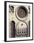 Rose and Statues That Crown Facade of Cathedral of Santa Maria Assunta, Como, Italy-null-Framed Giclee Print