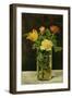 Rose and Tulip. Oil on canvas (1882) 56 x 36 cm.-Edouard Manet-Framed Giclee Print