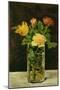 Rose and Tulip. Oil on canvas (1882) 56 x 36 cm.-Edouard Manet-Mounted Giclee Print