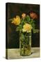 Rose and Tulip. Oil on canvas (1882) 56 x 36 cm.-Edouard Manet-Stretched Canvas