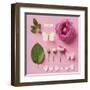 Rose and two butterflies-Louis Gaillard-Framed Art Print