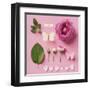 Rose and two butterflies-Louis Gaillard-Framed Art Print