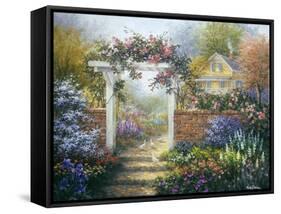 Rose Arbor-Nicky Boehme-Framed Stretched Canvas