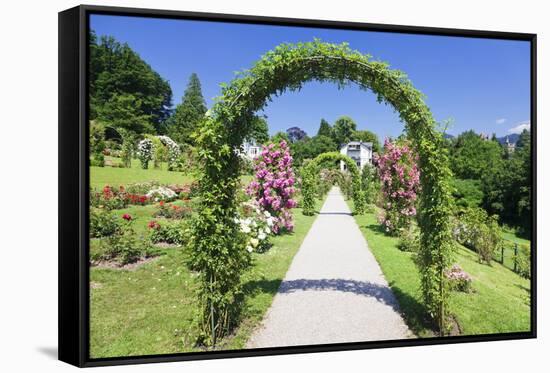 Rose Arches, Rose Garden Beutig, Baden-Baden, Black Forest, Baden Wurttemberg, Germany, Europe-Markus-Framed Stretched Canvas