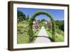 Rose Arches, Rose Garden Beutig, Baden-Baden, Black Forest, Baden Wurttemberg, Germany, Europe-Markus-Framed Photographic Print