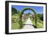 Rose Arches, Rose Garden Beutig, Baden-Baden, Black Forest, Baden Wurttemberg, Germany, Europe-Markus-Framed Photographic Print