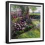 Rose Bed and Geese, 1992-Timothy Easton-Framed Giclee Print