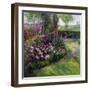 Rose Bed and Geese, 1992-Timothy Easton-Framed Giclee Print