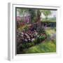 Rose Bed and Geese, 1992-Timothy Easton-Framed Giclee Print