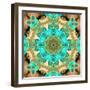 Rose Blossoms Symmetric Ornament-Alaya Gadeh-Framed Photographic Print