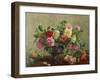 Rose Bowl Filled with Roses-Albert Williams-Framed Giclee Print